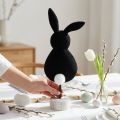 Décoration de table lapin de Pâques en feutrine noire – 50 cm | Floristik24.fr