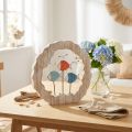 Décoration marine en bois Ø28cm avec poissons et mouettes | Floristik24.fr