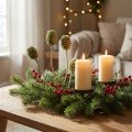 Branches naturelles Sabulosum vertes et givrées - Lot de 25 | Floristik24.fr