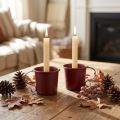 Set de 2 bougeoirs vintage en