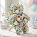 Base en mousse florale en forme d'ours avec support 48,5 x 42 cm | Floristik24.fr