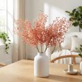 Branches décoratives artificielles roses avec feuilles – Lot de 3, 44 cm | Floristik24.fr