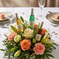 Série de Mini-Bouteilles Champenoises Décoratives sur Piques, 28,5 cm, Assortiment Couleurs | Floristik24.fr