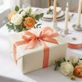 Ruban cadeau et décoration 8 mm x 50 m abricot | Floristik24.fr