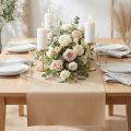 Kunstleder Beige – Tissu Imitation Cuir pour Décoration, 33cm x 1,35m | Floristik24.fr