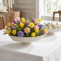 Assiette déco rétro Plateau sur pied Métal Gris Ø24cm 2pcs | Floristik24.fr