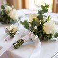 Épingles à tête perlée blanches Ø8 mm L65 mm - Lot de 55 | Floristik24.fr