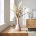 Vase décoratif en métal rose clair 38,5 cm pour fleurs séchées | Floristik24.fr