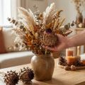 Fleurs séchées d’artichaut Cynara Ø9cm – 16 pièces | Floristik24.fr