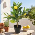 Zitronenbaum artificiel en pot H40 cm - Décoration méditerranéenne | Floristik24.fr