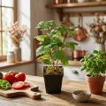 Menthe artificielle en pot - Plante décorative verte H24 cm | Floristik24.fr