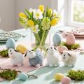 Figurines décoratives moutons en peluche, 7,5 cm, lot de 4 | Floristik24.fr