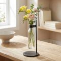 Vase décoratif suspendu avec support en métal noir Ø16 cm | Floristik24.fr