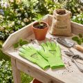 Gants de jardinage Kixx taille 7 vert clair et citron vert | Floristik24.fr