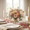 Cordon en feutre duveteux Mirabell, rose antique, 25 m | Floristik24.fr