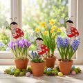 Décoration coccinelle en bois sur tige – Lot de 12 | Floristik24.fr
