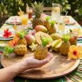 Set de 6 mini-ananas décoratifs en plastique – Ambiance tropicale | Floristik24.fr