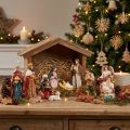 Set de figurines de crèche - 11 pièces peintes à la main 3,5 à 9,5 cm | Floristik24.fr