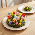 Tasses rondes en plastique 17 cm couleur abricot pour décoration, lot de 6 pièces | Floristik24.fr