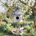 Maison décorative en métal à suspendre, style antique, Ø15cm H21cm | Floristik24.fr