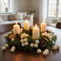 Mini Boules de Noël en Verre Crème Mat et Brillant Ø25mm - Lot de 140 | Floristik24.fr