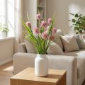 Kugelblume artificielle Allium rose avec tige flexible 45 cm | Floristik24.fr