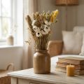 Bouquet de fleurs séchées blanches et jaunes avec Phalaris et Strohblumen 30cm | Floristik24.fr