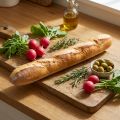 Baguette décorative 38 cm en plastique pour décoration intérieure | Floristik24.fr
