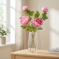 Pfingstroses artificielles roses en bouquet 80 cm - Lot de 2 | Floristik24.fr