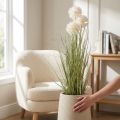 Fleur artificielle Allium blanc en pot - Hauteur 78 cm | Floristik24.fr