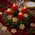 Étoiles de Noël en métal doré vintage Ø6 cm - Lot de 36 | Floristik24.fr