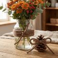 Set de 2 cordelettes en laine marron pour décoration créative 7 m | Floristik24.fr