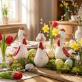 Figurines décoratives en céramique Poules 15 cm Lot de 3 | Floristik24.fr