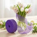 Ruban en jute violet 5 cm x 40 m | Floristik24.fr