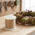 Fil de Liage en Métal avec Revêtement Papier Brun Ø 0,80mm 1kg | Floristik24.fr