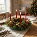 Anneau de mousse florale avec support en plastique vert Ø30 cm (lot de 2) | Floristik24.fr