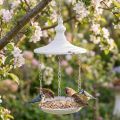 Suspension déco style shabby chic en métal blanc Ø20cm | Floristik24.fr