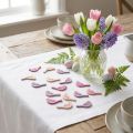 Décorations en bois oiseaux rose 4 cm - Lot de 72 pièces | Floristik24.fr
