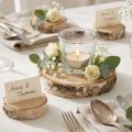 Disques de Bouleau Blanc Naturel avec Écorce - Lot de 24, ø 5-6 cm, Matériel Créatif pour Décoration | Floristik24.fr