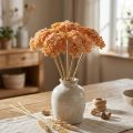 Fleurs artificielles Achillée orange 50 cm – Lot de 5 | Floristik24.fr