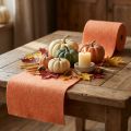 Ruban en feutre orange 15 cm x 5 m en laine de mouton | Floristik24.fr