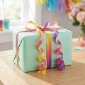 Ruban cadeau multicolore dégradé jaune, rose et violet 10 mm x 250 m | Floristik24.fr