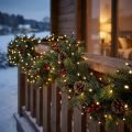 Luminaire guirlande LED extérieure noire, 448 LED, câble 3 m, lumière blanc chaud | Floristik24.fr