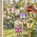 Lot de 5 suspensions papillon en métal décoratif – 8 cm, couleurs pastel | Floristik24.fr