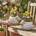 Pot à plante en céramique motif mouton – Lot de 2 | Floristik24.fr
