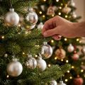 Boules de Noël en Verre Argenté Mat et Brillant Ø4cm – Lot de 60 | Floristik24.fr