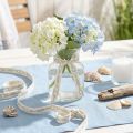 Ruban décoratif en coton crème motif marin 15 mm x 20 m | Floristik24.fr