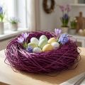 Deko Bast Naturel pour Loisirs Créatifs, 300 g, Violette | Floristik24.fr