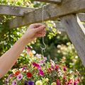 Crochet métal, crochet double argent XL L40cm 5pcs | Floristik24.fr