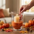 Sable décoratif orange 0,1 mm à 0,5 mm – 2 kg | Floristik24.fr
